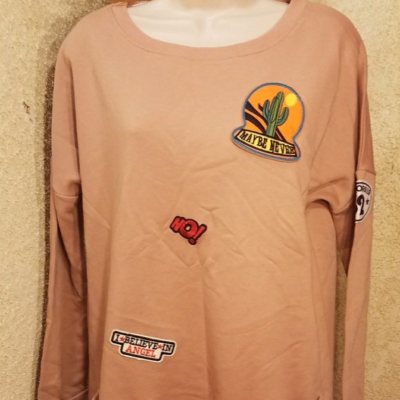 HYFVE Sweaters - NWT Hyfve ling dusty pink sweatshirt dress sz Sm